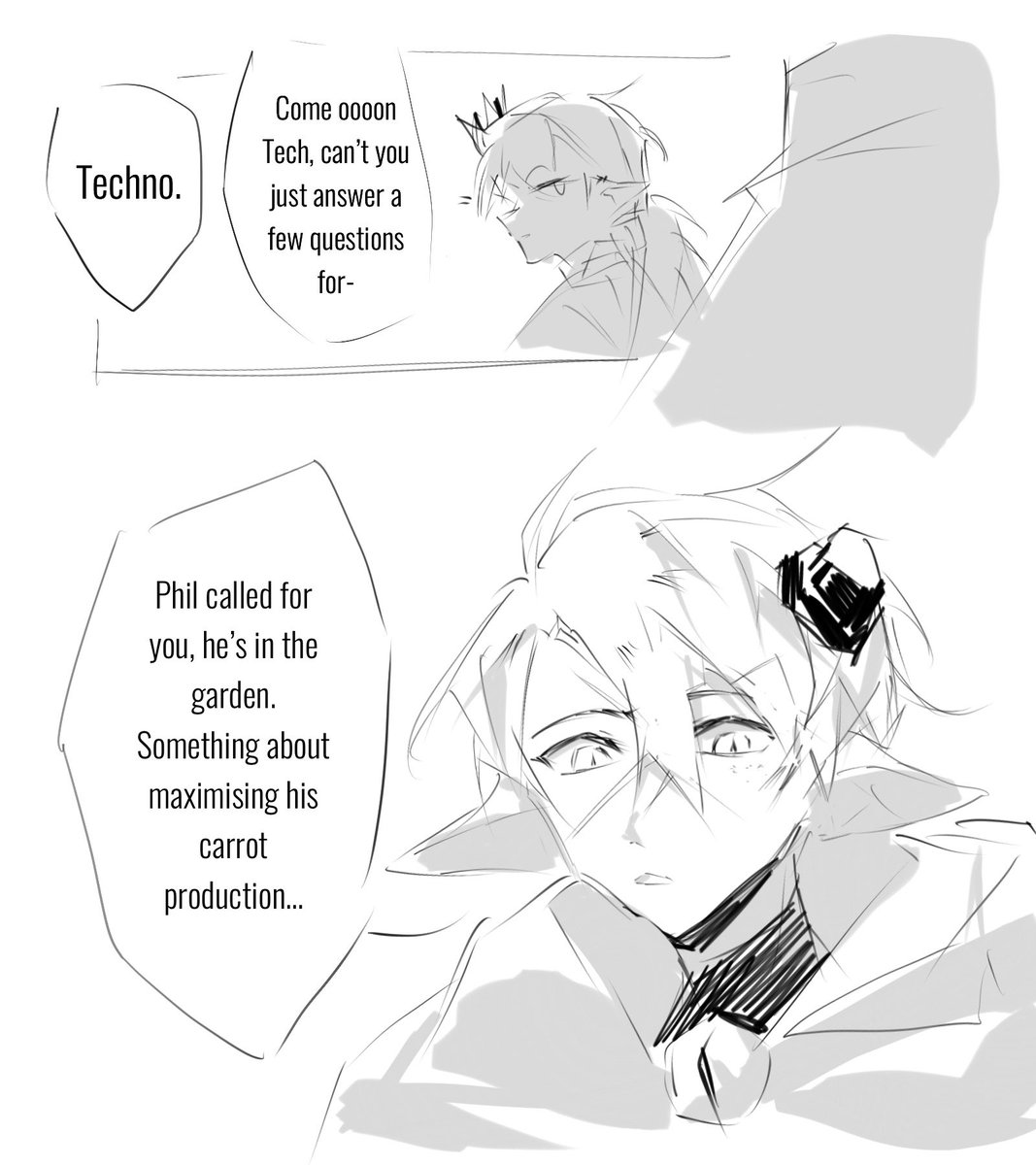 (1/2) Reunited
Wanted to sketch this interaction out before I forgot about it
#dsmpfanart #dreamsmpfanart #mcytfanart