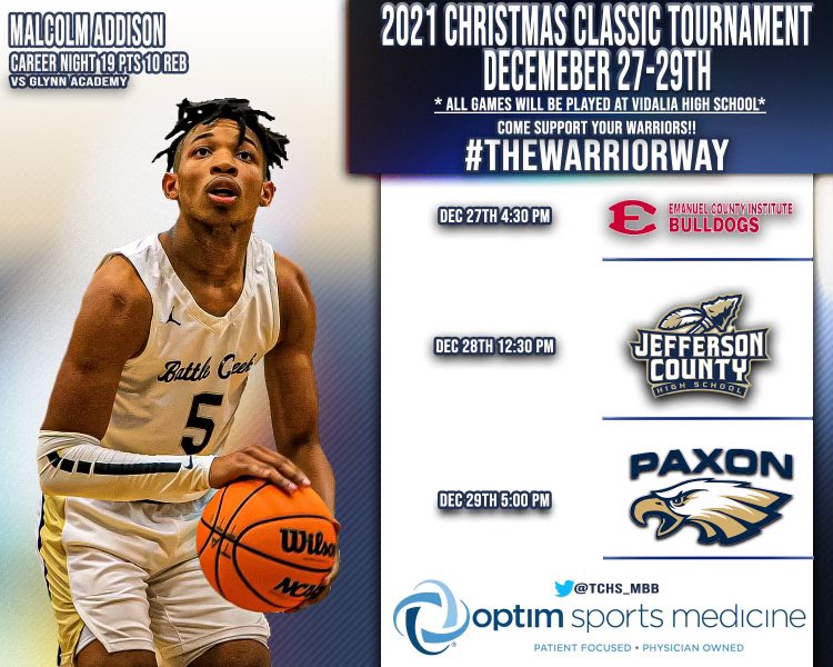 Nothing better than Christmas hoops ‼️ 
Come out and support your Warriors #TheWarriorWay