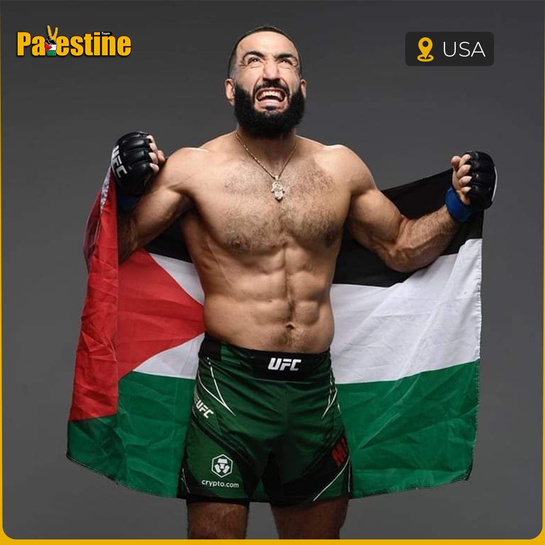 TInsidePal's tweet photo. Congratulations to Belal Muhammad ❤️🇵🇸
Belal Muhammad is a Palestinian-American mixed martial artist who is currently competing in the UFC welterweight division.
He is #5 in the UFC welterweight rankings.
#mma #UFC #fighter #bilalmuhammad https://t.co/t2dGTXwYgG