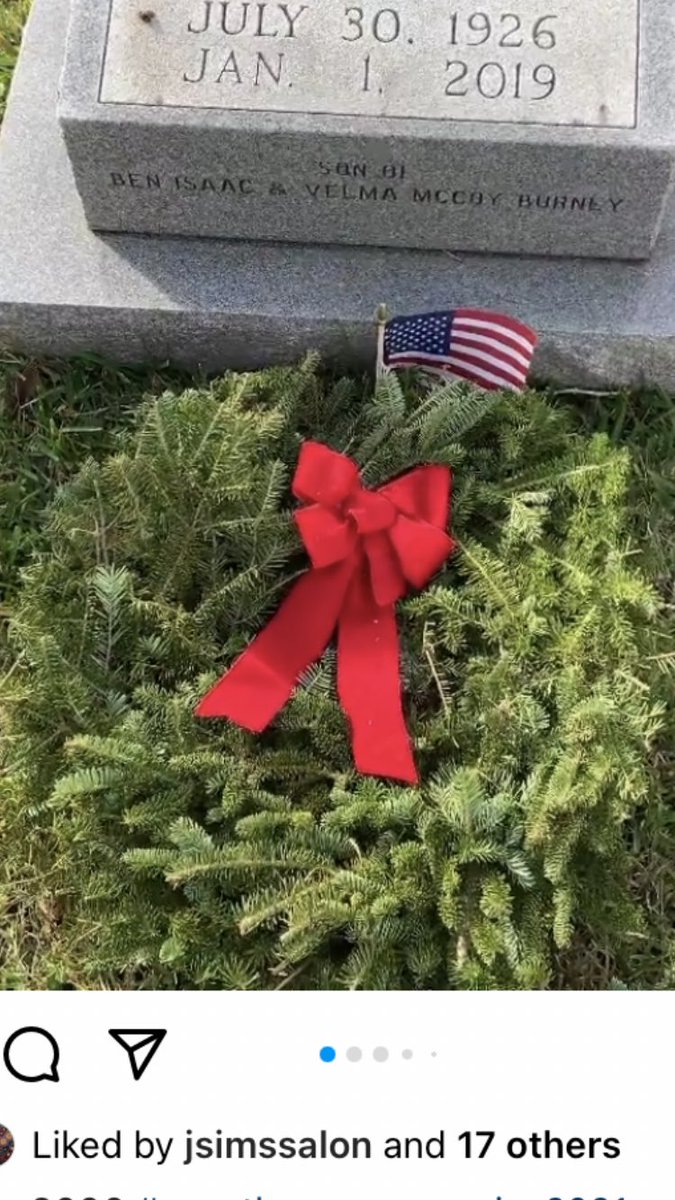 jburneya's tweet photo. @WreathsAcross #LiveTheirLegacy2021 at Crystal Springs Cemetery with my little sister #ourDaddy thank you https://t.co/BZPTZjW6Hy