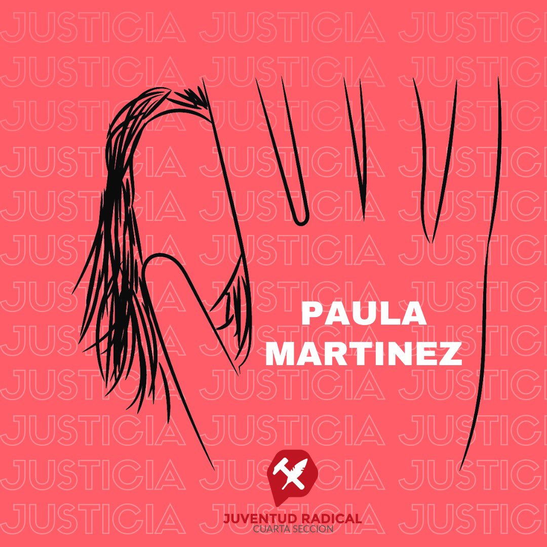 jrcuartaseccion's tweet photo. Paula fue víctima de una violación múltiple en 2016, producto de su dolor y el hostigamiento con el que convivía, no aguantó y se suicidó. 

La justicia nunca llegó. 
El Estado es responsable

#JusticiaporPaula https://t.co/CzbOzq7RrO