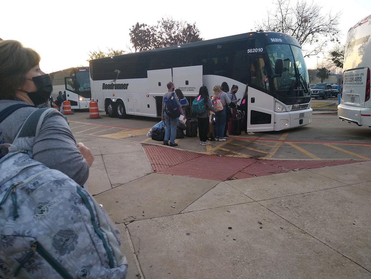 And they are off! <a href="/TheHebronBand/">THE HEBRON BAND</a> is <a href="/RoseParade/">Rose Parade</a> bound! Thanks to all of our amazing volunteers, alumni and parents, the village is on the move! #aiatt #hebronband21 <a href="/Hebron_HS/">Hebron High School</a>