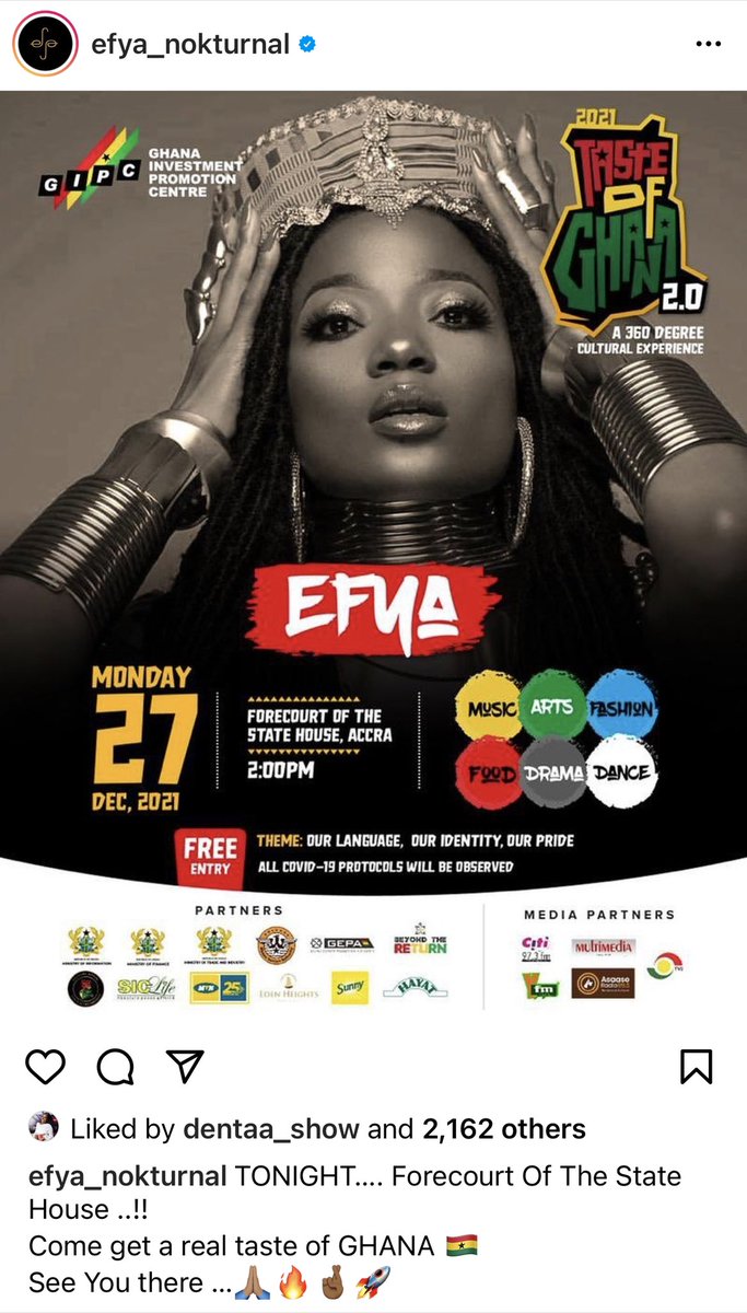 gipaghana's tweet photo. They have said it all. Be at the Forecourt of the State House now and witness electrifying performances from our artists. #tog2021 #GrowInGhanaGrowWithGhana 
#GhanaOnTheGo
@sarkodie @EFYA_Nokturnal @mrdrewofficial @RYofiGrant @GEPAGhana @moigovgh @MTNGhana @GuinnessGhana https://t.co/a3sfnm8Lfo