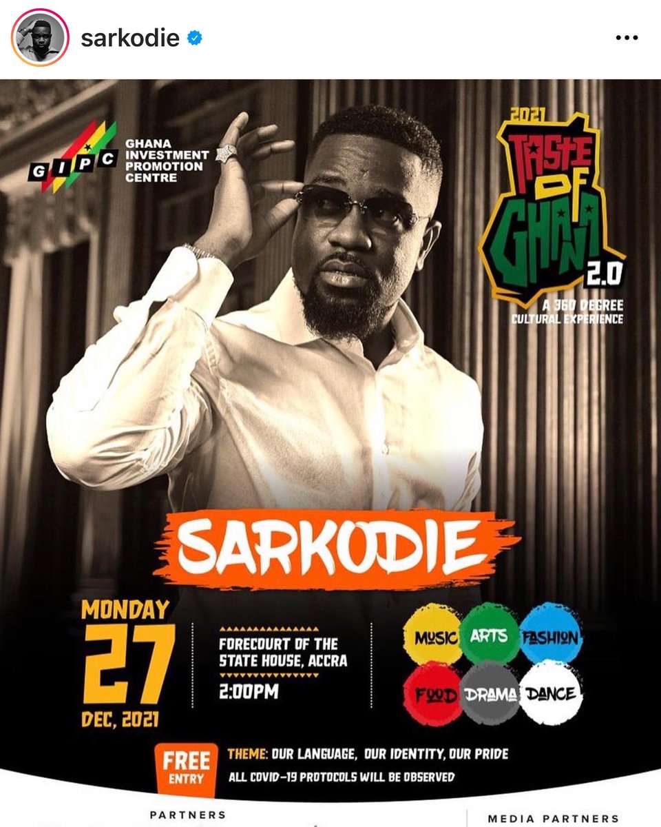 gipaghana's tweet photo. They have said it all. Be at the Forecourt of the State House now and witness electrifying performances from our artists. #tog2021 #GrowInGhanaGrowWithGhana 
#GhanaOnTheGo
@sarkodie @EFYA_Nokturnal @mrdrewofficial @RYofiGrant @GEPAGhana @moigovgh @MTNGhana @GuinnessGhana https://t.co/a3sfnm8Lfo
