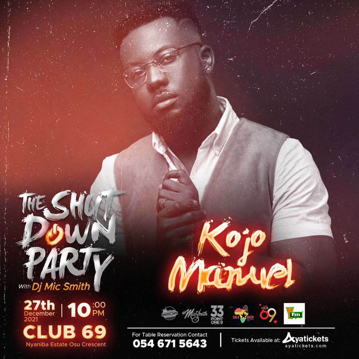 KojoManuel's tweet photo. Tonight w/ @DjMicSmith 🔥🔥
Club 69 ☝🏾
#ShutdownParty #MadSZN https://t.co/0mkZZ7RVCu