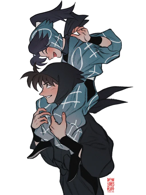 土井半助(+摂津のきり丸)#nin_draw 