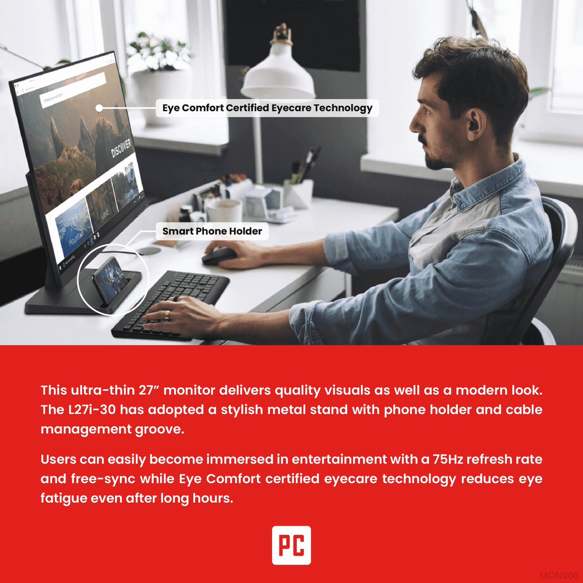pcMaldives's tweet photo. Immerse yourself in entertainment for hours with the 75Hz refresh rate and the Eye Comfort Certified Eyecare Technology infused in the Lenovo 27" L27i-30 Monitor!
Cash Price: MVR 4,240/-
#Lenovo #Monitor #personalcomputersmv #pcmv #pcmaldives https://t.co/25Lo73zorf