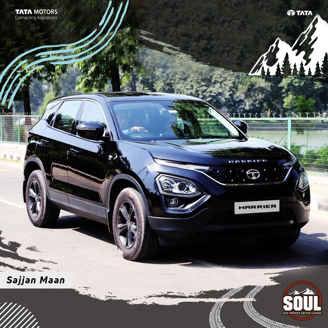 Tata Motors Cars Sajjan Is Always Ready To Go For A Spin In His Beast Harrier That Takes Him On An Energetic High Aboveall Use Drivewithsoul And Post Images Of