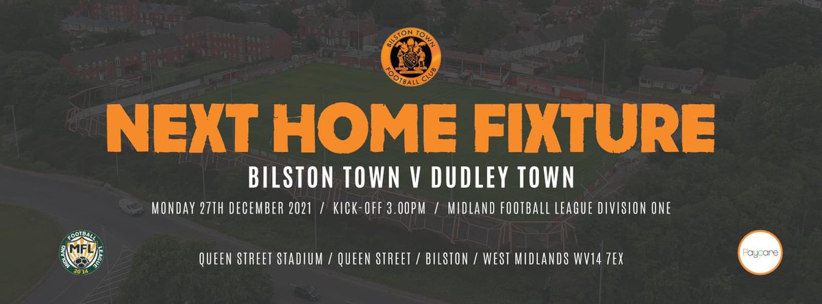 BilstonTownFC's tweet photo. GAMEDAY!

We kick off at 3pm for today’s derby fixture with @DudleyTownFC at Queen Street.

A printed match programme is also on sale so get yours on the gate.

Any @Wolves fans missing their festive football fix are more than welcome to come down and back the Steelmen! https://t.co/F25cibVt8N