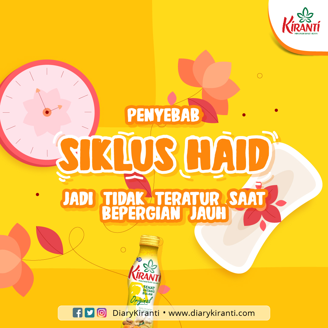 Pernahkah kamu mengalami siklus haid yang menjadi tidak teratur saat musim liburan seperti sekarang?
Nah, supaya siklus haidmu bisa tetap normal, usahakan untuk tidak stres dan menjaga kesehatan tubuh hingga tidak mengganggu sistem hormonalmu ya. :)