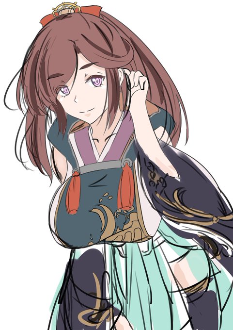 こんな感じか?
下に流れるパーツが多いのでポーズ付け難しいな 