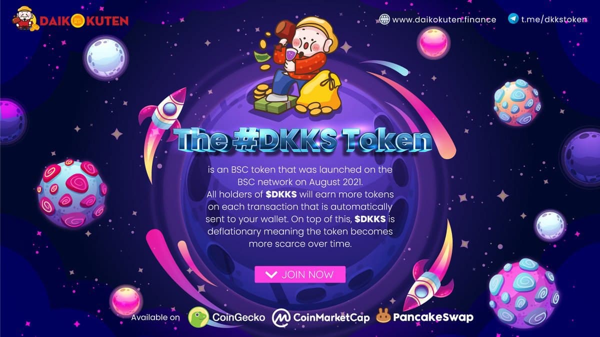 MRayqh's tweet photo. @NFTcollector00 #DKKS #Changeyourlifebetter #BSC #Luckylife #DaikokutenSama #DKKSArmyPower
✅ Liquidity locked for 2 years.
✅ CMC, CG Listed.
✅ 3% Redistribution to holders.
✅ Full audit by Techrate.
✅ Lucky Draw feature coming soon.
https://t.co/awK4Lh2A5u https://t.co/YiLugRVOqd