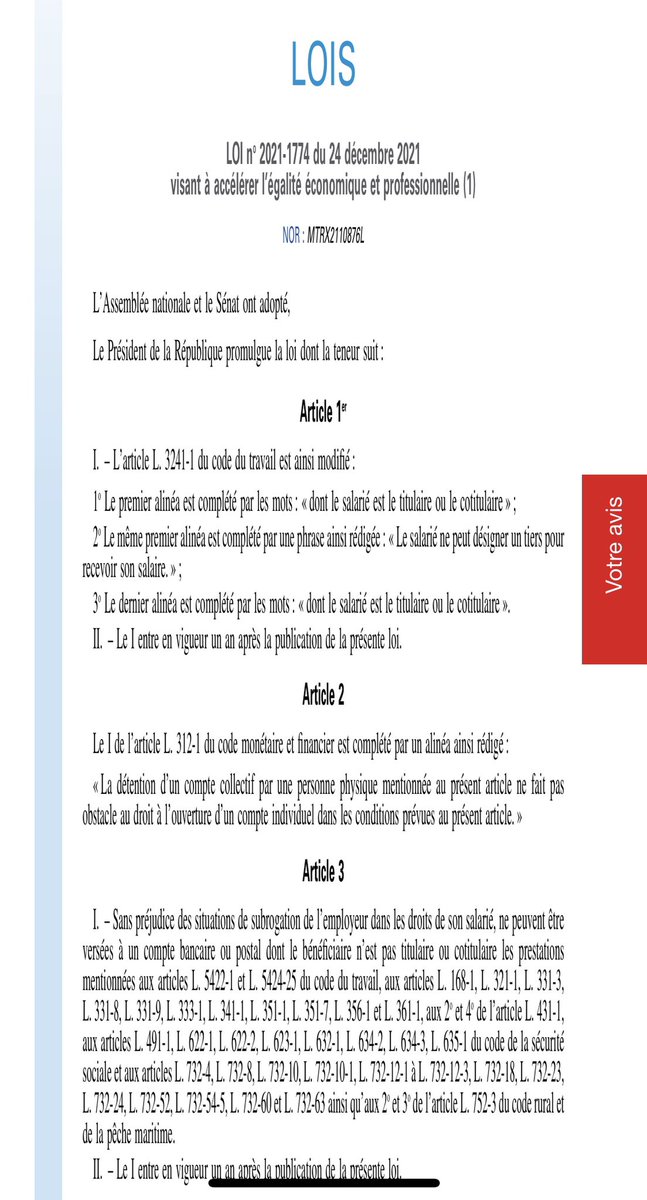 Entre l’écriture d’un texte de loi un week-end de janvier 2020 dans son bureau à sa promulgation par le Président de la République en décembre, beaucoup d’échanges, de rencontres, de concertation.

Très émouvant mais ce n’est qu’un point de départ. On continue ! #EgaliteEco
