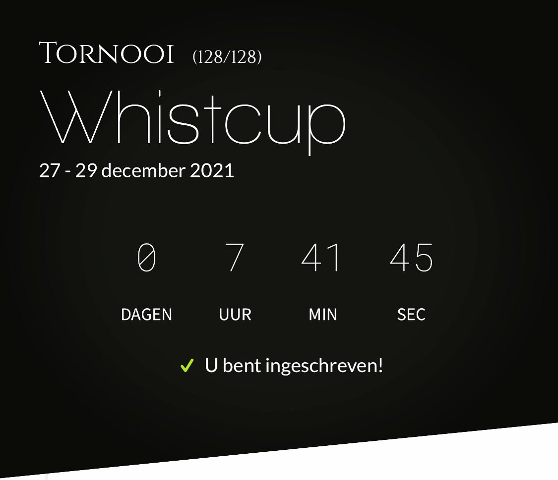 whisthub's tweet photo. Matchday 🤩 Zorg dat je op tijd bent, na anderhalve minuut worden de plaatsen vrijgegeven voor reservespelers!

#whisthub #whistcup #kleurenwiezen https://t.co/XavEjosHdA