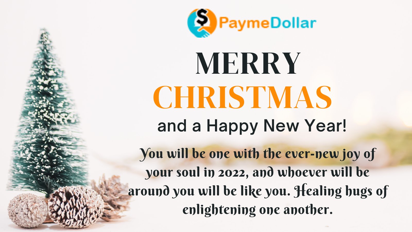 Paymedollar On Twitter: "Merry Christmas & A Happy New Year! You Will Be One With The Ever New Joy Of Your Soul In 2022, And Whoever Will Be Around You Will Be