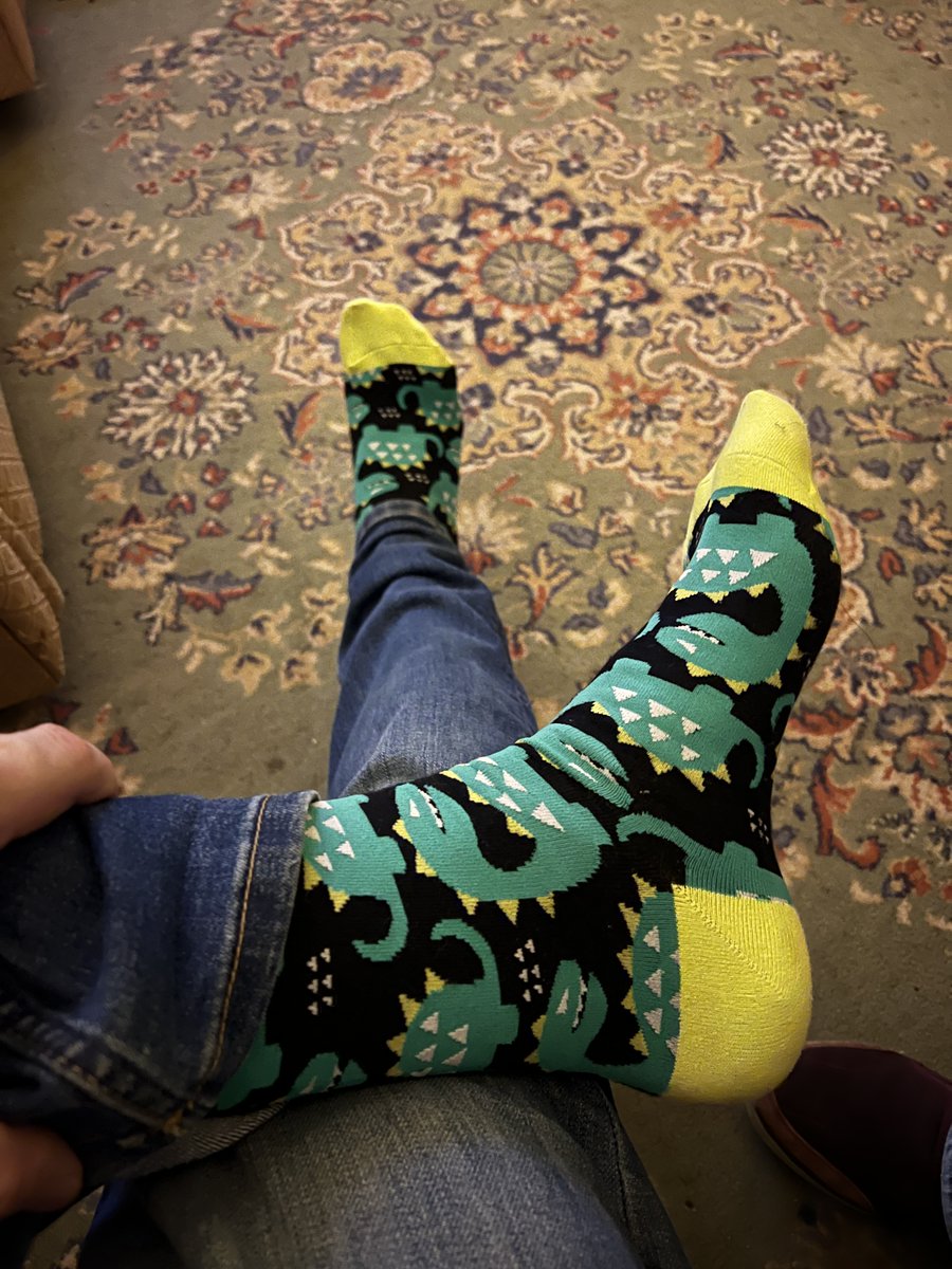 walmeister's tweet photo. Grateful for super cool dino socks. #grateful365 #photoADay #wal365 #christmasPressent #socks. 361/365 https://t.co/t6C0q7TOEi