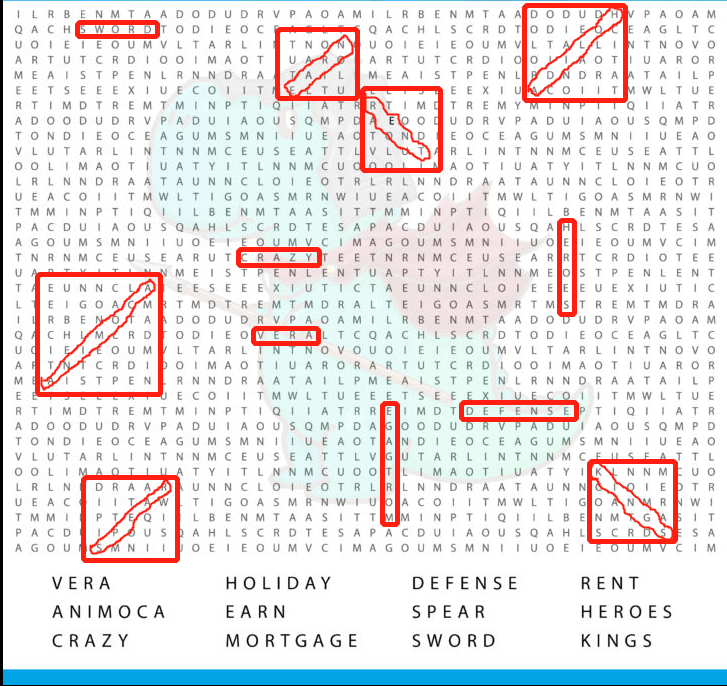 I've found all the words, what a fun Word Hunt game!

#vera #nftcommunity #wordhunt #puzzle #veraholiday