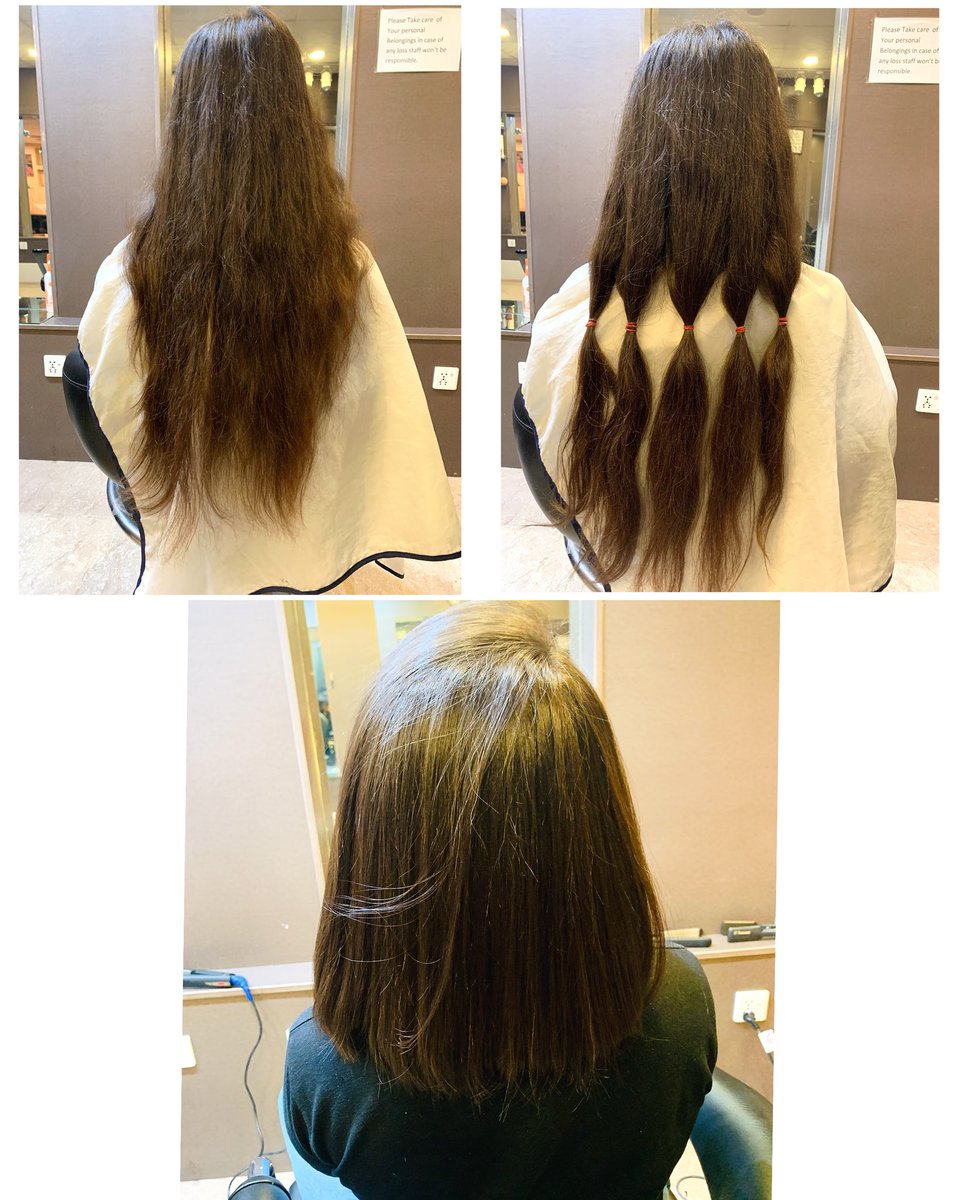 MunirTam's tweet photo. I had been growing my hair for over a year solely for the purpose of donation and I and so happy and excited to share that I have donated over 10 inches of my hair for cancer patients. ❤️
#hairdonation #hairtohelp #locksoflove #hair #beatcancerlikeaboss https://t.co/bUpjAHkBpj
