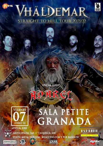 Adarel_Metal's tweet photo. En unos dias, nos vamos de gira  junto a Vhäldemar ⚠️ 
7 enero 2022 – Granada – Sala Petite 
11 marzo 2022 – Zaragoza – Sala Lo Intento
9 abril 2022 – Alicante – Sala Babel
4 junio 2022 – Madrid – Sala Rockville
@Kivents1 @InfoVhaldemar @IzkarProd https://t.co/FpxdNLiWqQ