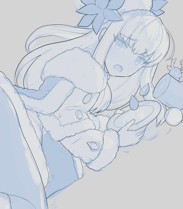 線画ァほぼ完了。 