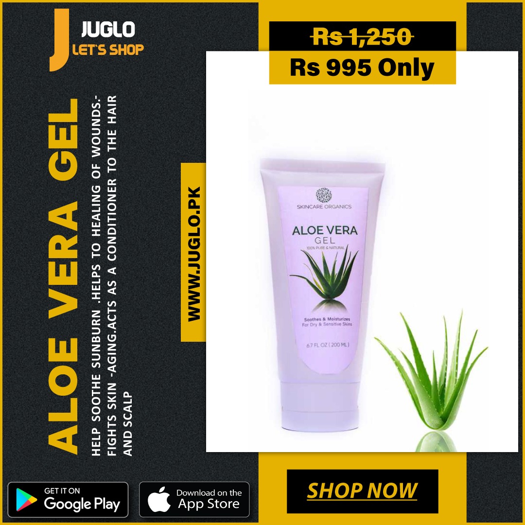 Use Aloe Vera Gel,Because Your Skin & Hair Deserve the Best Care...
juglo.pk/aloe-vera-gel-…
#juglopk #onlinebazar #shopping #onlineshopping #aloeveragel #aloevera #aloeveraskincare #aloeveraproducts