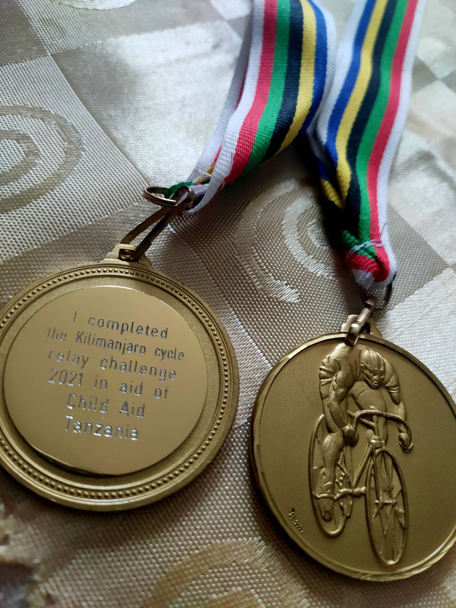 childaidtz's tweet photo. Well done all of cyclists for completing the challenge. Medals in this me for Christmas!
#everyonesawinner #onyourbike #childaidtanzania #childrenscharity https://t.co/hTga68OBol