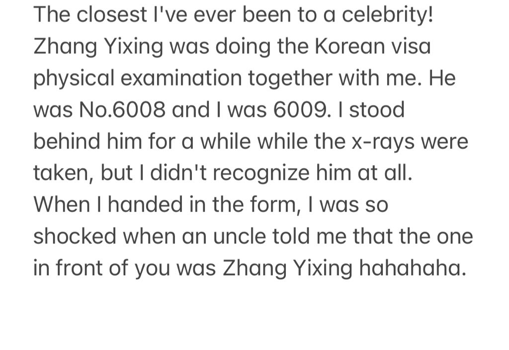 VirginAndVirgo's tweet photo. According to this Op’s Wechat moments, yixing went for a Korean visa check-up yesterday in Beijing. Yixing did return to Beijing on Dec 25th.
Specific translation in pic2.
cr. weibo id 边小梦_ https://t.co/mzi63zVmGq