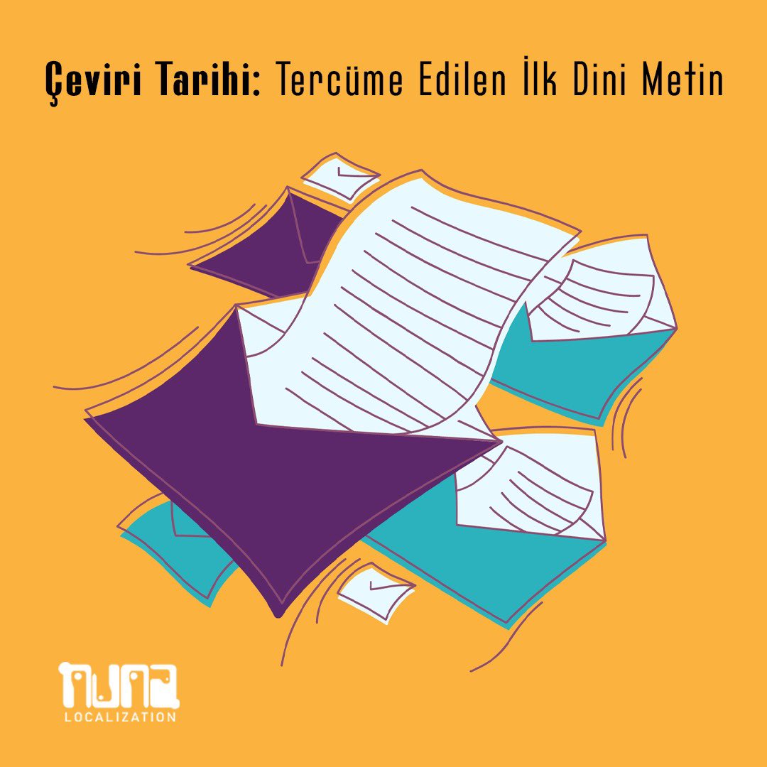 NunaL10n's tweet photo. Tercüme edilen ilk dini metnin M.Ö 3. yüzyılda Yunanca’ya tercüme edilen Eski Ahit olduğunu biliyor muydunuz?
#NunaLocalization #Historyoftranslation https://t.co/De7lXkPNpz