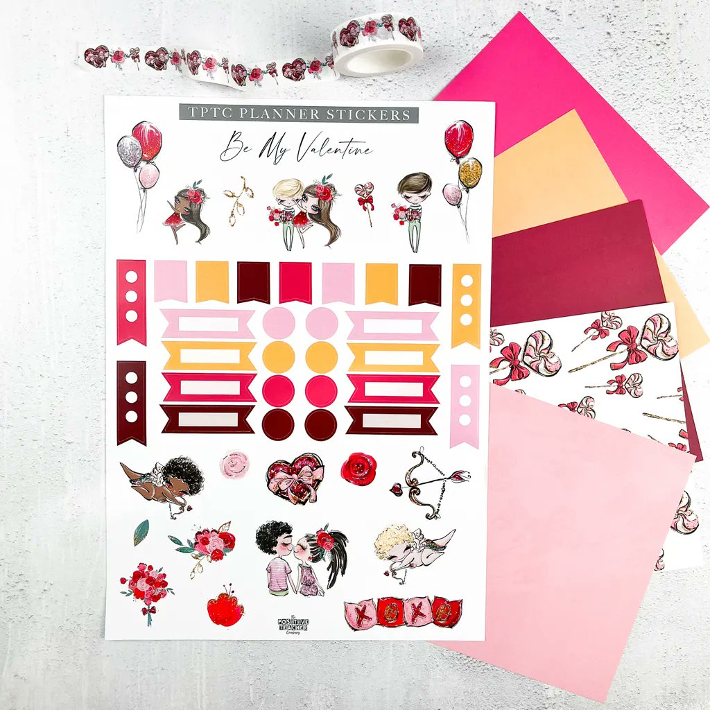 TPositiveTC's tweet photo. The next wave of BRAND NEW Plan With Me Packs: Be A Rainbow and Be My Valentine. https://t.co/YoqCqFL7q4
Packs contain an A4 planner sticker sheet, washi tape and 5 design sheets all exclusive to the Plan With Me Packs #TPTCPlanWithMe #PlannerAccessories #HappyPlaceForTeachers https://t.co/K1gv1MwD6R