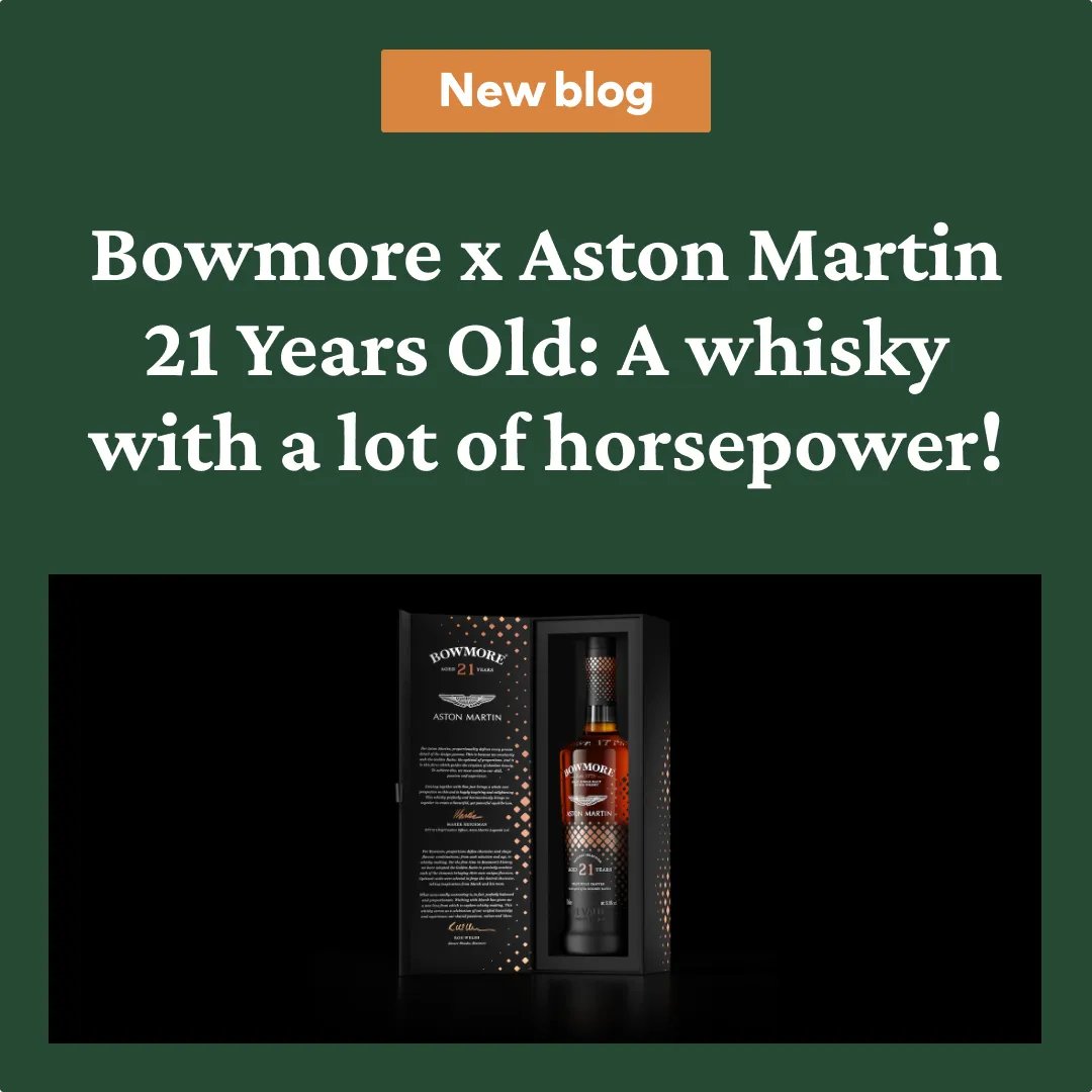WhiskyWhyNL's tweet photo. Bowmore x Aston Martin 21 Years Old: A whisky with a lot of horsepower!🐴

Bowmore and Aston Martin combined their experience and skills to develop a lovely one-of-a-kind whisky.🥃

Read more: https://t.co/DHFZpIZj5R https://t.co/mnwo6pRb17