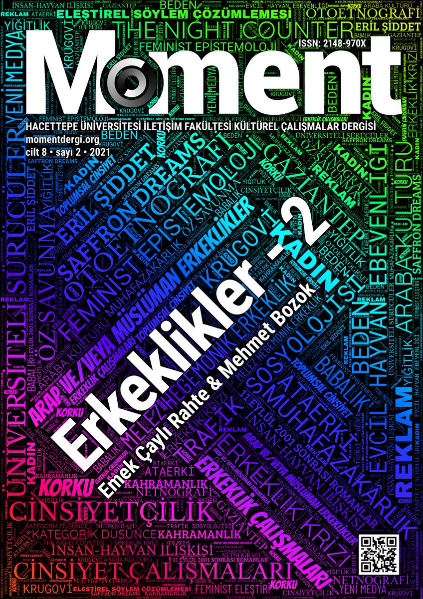 Moment Dergi'nin yeni sayısı dolu dolu. Erkeklikler bir sayı planlanmıştı ama o kadar çok yazı akışı oldu ki, iki sayıya çıkarmak zorunda kaldı tema editörü arkadaşlar. Erkeklik mevzusunu daha çok konuşmak ve tartışmak gerekecek. Okuyun, okutun efendim...
dergipark.org.tr/tr/pub/moment