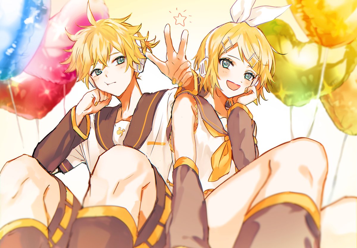 鏡音レン ,鏡音リン 「#鏡音誕生祭2021 
#鏡音14誕 」|✨MIKO✨のイラスト