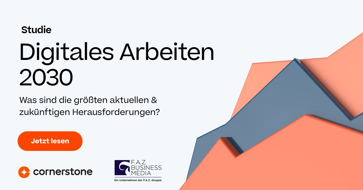 Welche #Chancen haben sich aus der #Corona-Pandemie für die #HR-Arbeit eröffnet? Was sind die größten #Herausforderungen für HR nach der Pandemie? Erfahren Sie es in der neuen Trendstudie "Digitales Arbeiten 2030!"

Zum kostenfreien Download:
➡️ csod.info/3dNvXrz
