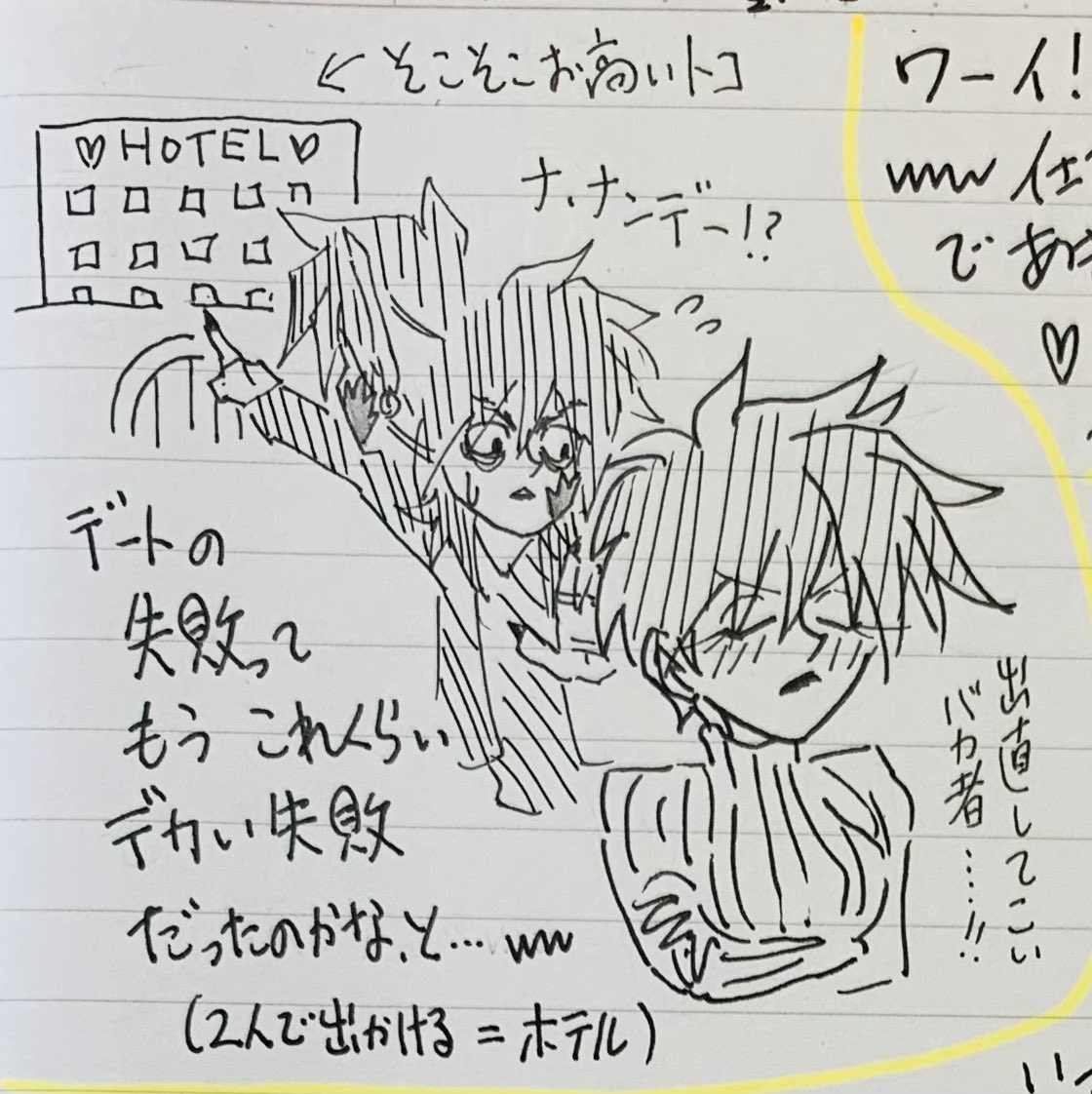 ②【※にょ望】
芸能パロの王ちゃんさんはふしだらな関係は多かったもののマジの恋をしたことがなかったので、初めてのデートプランすらまともに立てられず大失敗をしました。(説明)
反省して今度は美術館デートを申し込んでいます。(4枚目の説明)
頑張れ!!! 