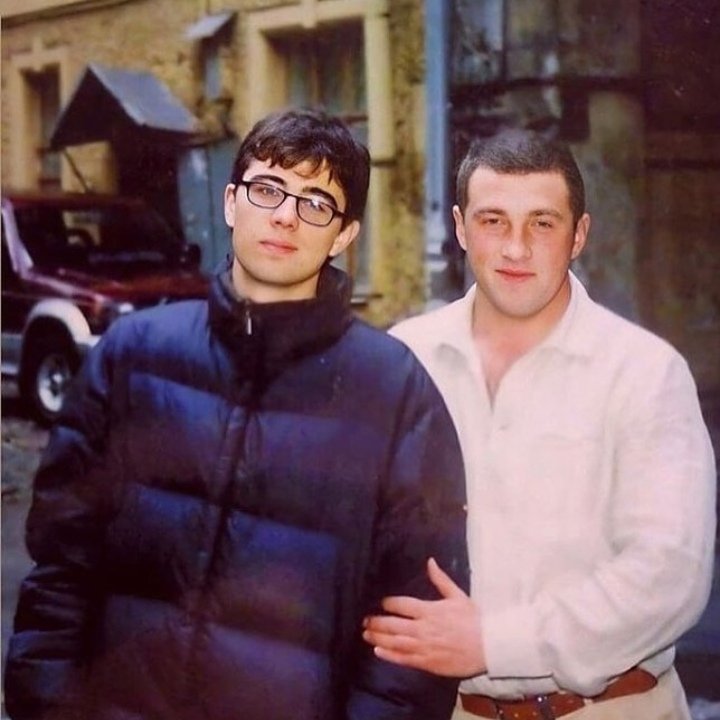 На съёмках фильма
" Сёстра "
Сергей Бодров и Юрий Ковалёв