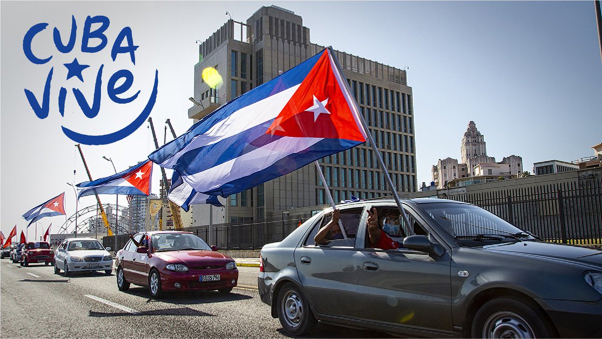 BrunoRguezP's tweet photo. El bloqueo lo continuaremos sobrepasando, haga lo que haga el gobierno de Estados Unidos. No está en sus manos decidir el destino de #Cuba.

#EliminaElBloqueo #CubaVive https://t.co/Z92661Bg9H