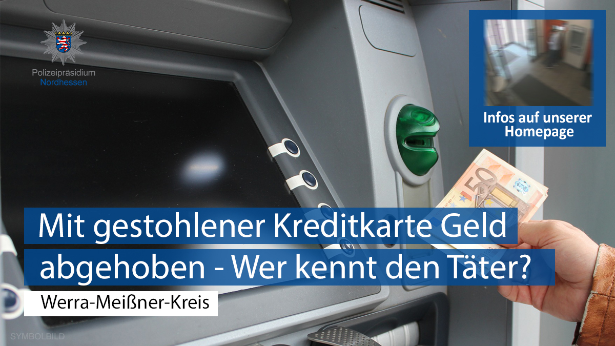 Polizei_NH's tweet photo. #Fotofahndung nach #Computerbetrug: 

Im Werra-Meißner-Kreis kam es nach Geldbörsendiebstählen in #Witzenhausen zu Abhebungen an Geldautomaten.   

Wer kennt den Täter oder kann Hinweise geben?
💻https://t.co/JxUzwqw2Aq

Hinweise bitte an:📞05542-93040.

Danke für eure Mithilfe. https://t.co/TuvGeKW2DO