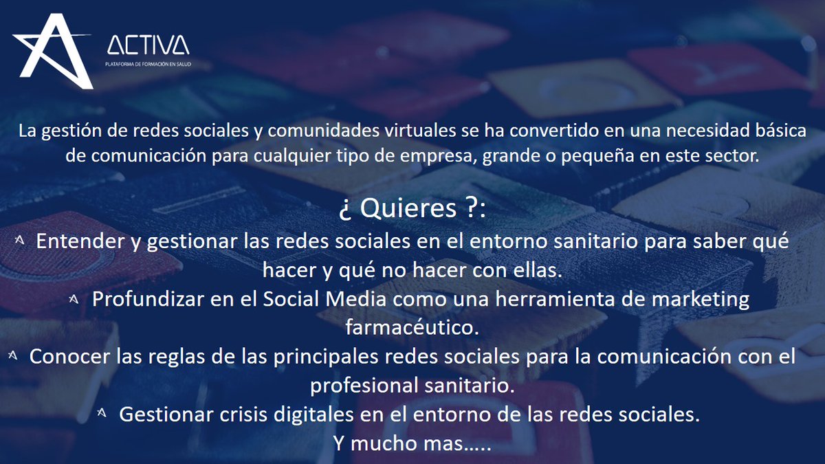Activacom2's tweet photo. Felices de formar grupo de alumnos. Infórmate del Programa de Becas. 
Y como siempre de la mano de @edizorrilla @Contraejemplo @aliciamoder @FJGP23 #socialmedia #gestionsocialmediaActiva #executiveeducation #marketingdigital #formacionredessociales https://t.co/DijX4CWTKu https://t.co/i6FKaS9tIi