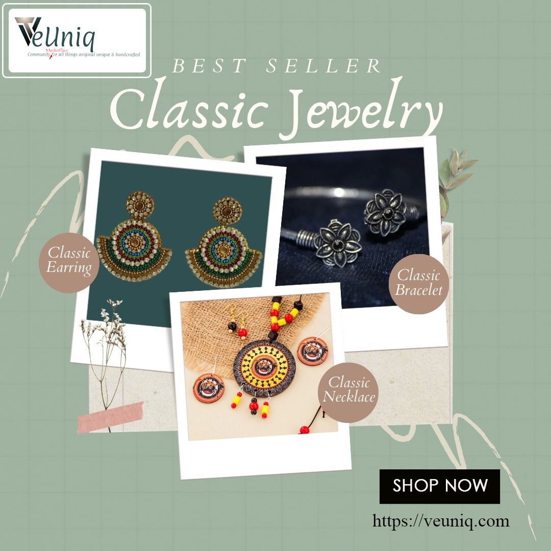 VeUniq's tweet photo. VeUniq brings a collection of best handmade jewelries at the best price ranges here. This Bright Necklace Set with Earrings is totally a handmade one and looks super adorable.
Visit us: https://t.co/e2v81hWFYk 
#VeUniq #Earrings #EarringSet #NeckLaceSet #HandmadeEarrings https://t.co/mC5LaULj2F