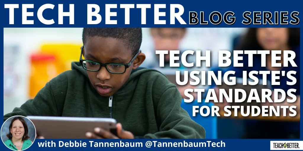 teachbetterteam's tweet image. Tech Better Using ISTE’s Standards for Students teachbetter.com/blog/tech-bett… #EdTech #TechBetter #ISTE