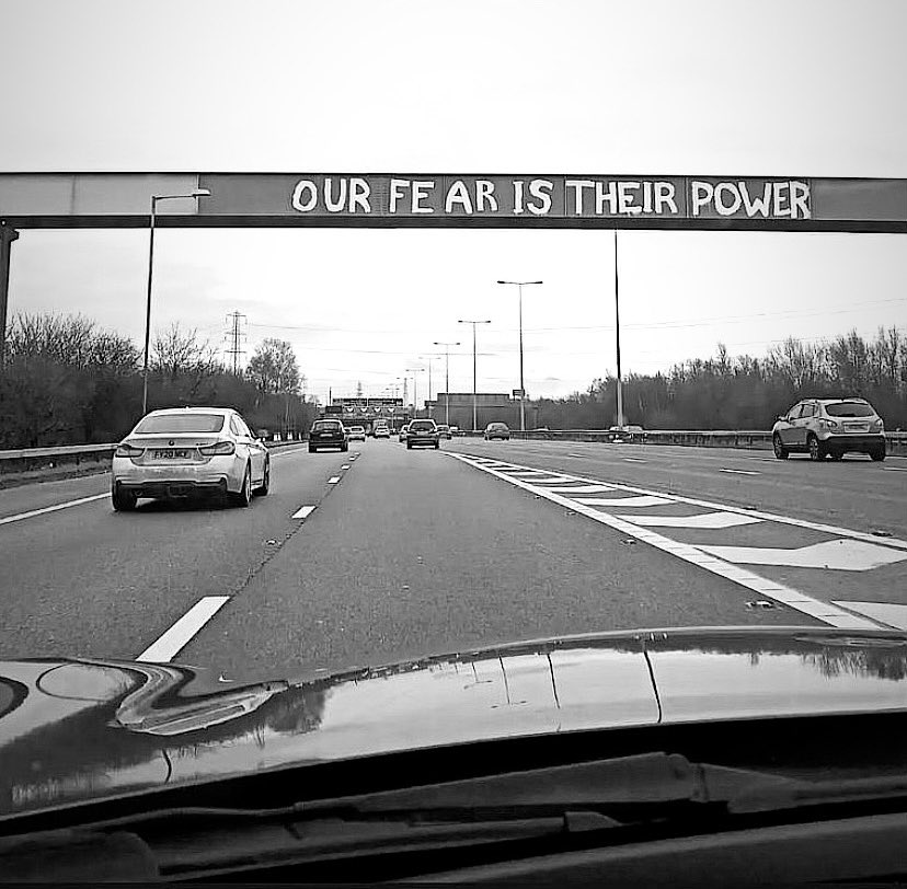 Kateandtheboys's tweet image. Our fear is their power 

Manchester M60 Ring Road