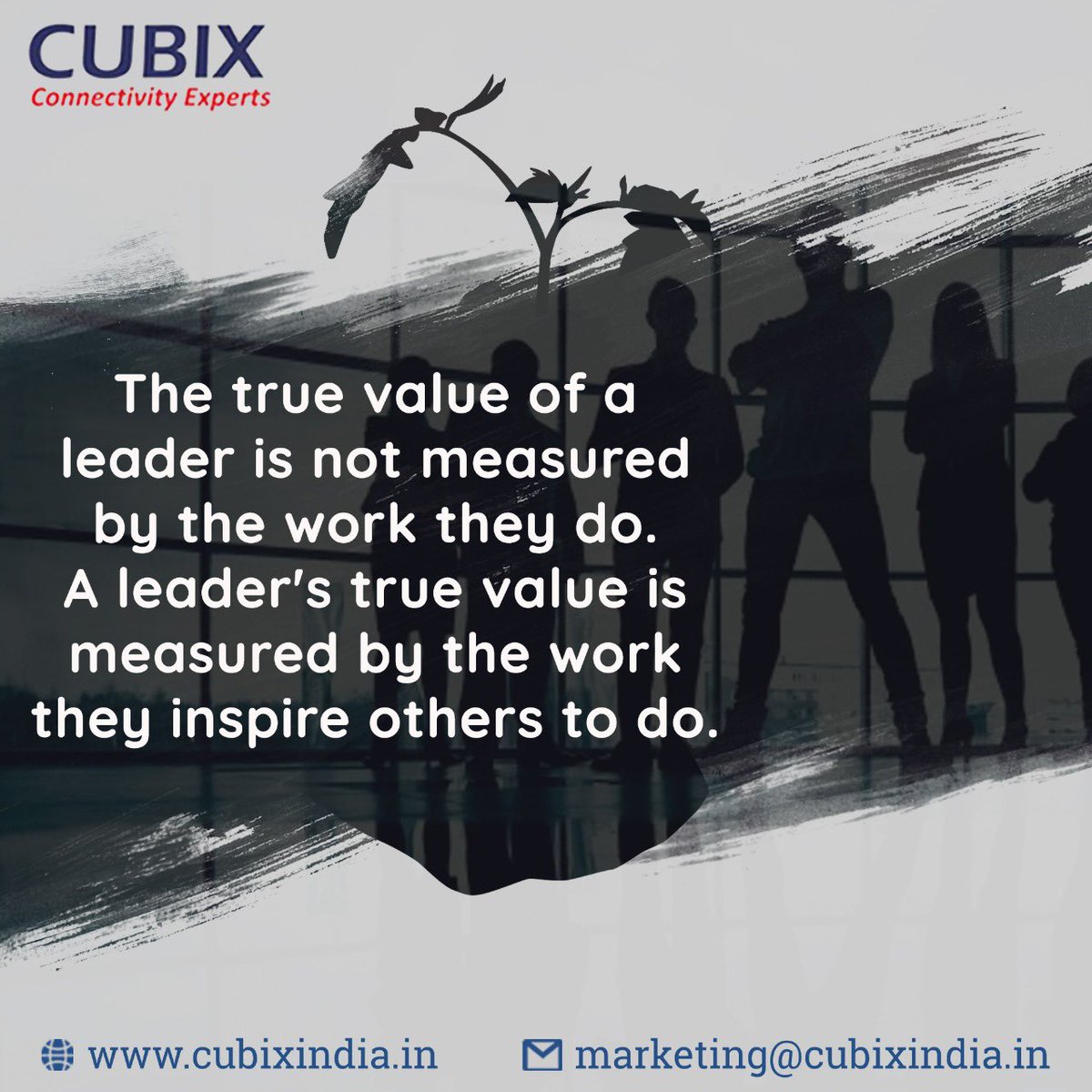 CubixIndia's tweet photo. The true value of a leader is not measured by the work they do. A leader's true value is measured by the work they inspire others to do.

 #work #leader #motivationalquotes #motivation https://t.co/TYPZmMX6fV