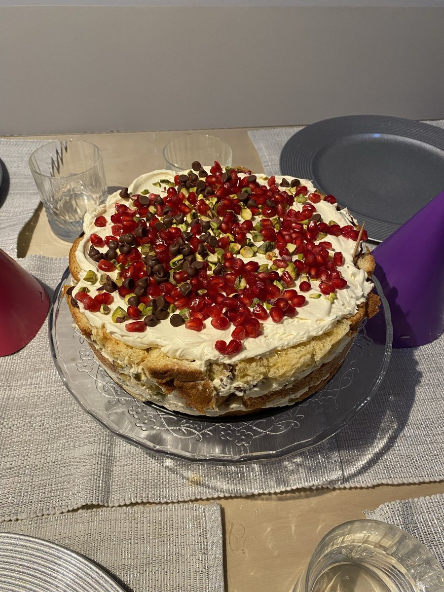 Logged into Twitter for my one tweet of the year to thank <a href="/Nigella_Lawson/">Nigella Lawson</a> for her Italian Christmas Cake Recipe &amp; say, it was once again, absolutely delicious! (cocktail stick the right to indicate the non chocolate bit for me sissy). Hope everyone had a gentle Christmas x