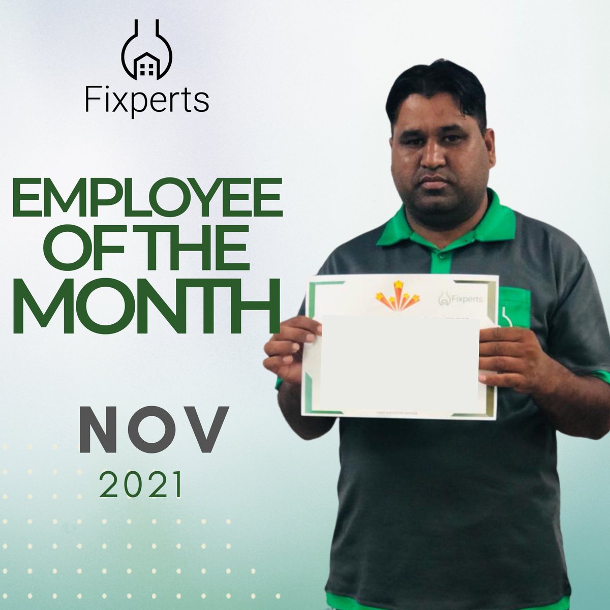 Fixperts_UAE's tweet photo. In grateful appreciation to outstanding performance and dedication to excellence, we bestow upon the certificate of ‘The Employee of the Month’ to Arfan 🥳🥳
Congratulations! We are proud to have you in our Family!
#employeeappreciation #employeeofthemonth https://t.co/ZFM3n56QXD