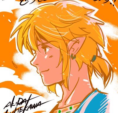 link 1boy male focus solo pointy ears blonde hair earrings jewelry  illustration images