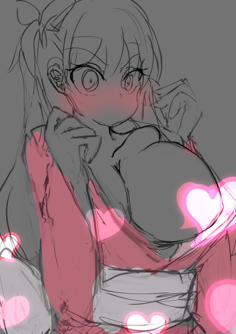 明日完成させてpixivにあげる予定の絵
のどっちです 