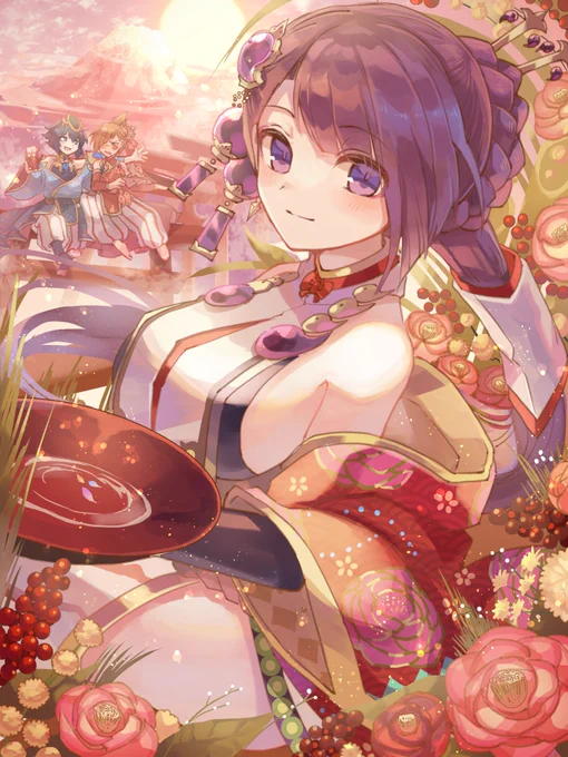 #2021年自分が選ぶ今年の4枚 
和キャラいっぱい描いた(いつもの)(今年もありがとうございました) 