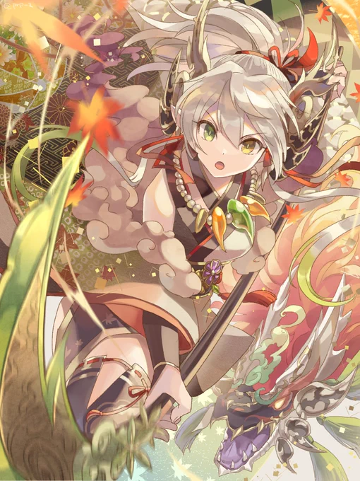 #2021年自分が選ぶ今年の4枚 
和キャラいっぱい描いた(いつもの)(今年もありがとうございました) 