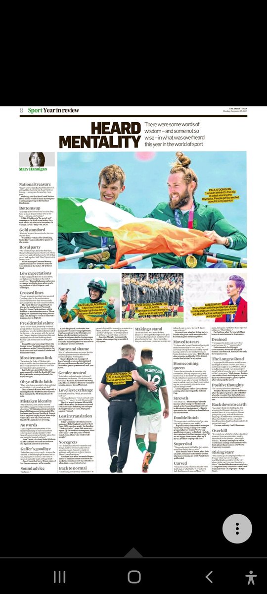LiamPRyan91's tweet photo. @IrishTimesSport review of the sporting year in Monday's @IrishTimes 
#buyapaper #buyanePaper https://t.co/8yQ0y03HLm