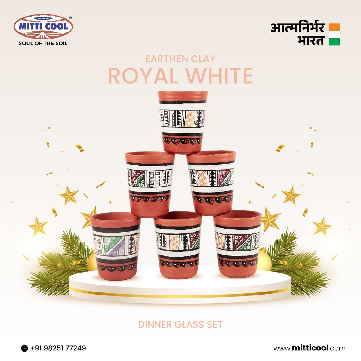 Mitticool Glassset #mitticool #royalwhite 
#MansukhPrajapati #Cookware #Servingware
#Tableware #Clayware #Mitti #AtmanirbharBharat
#Vocal4Local #makeinindia #mitticoolsurat
#mitticoolrajkot #mitticoolmorbi #mitticoolthangadh